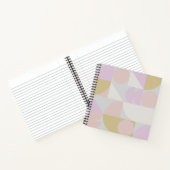 Moderne geometrische vormen patroon in winterpaste notitieboek (Binnen)