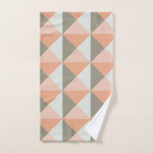 Moderne Geometrische vormen Patroonkoraal Pery Gra Bad Handdoek (Handdoek)