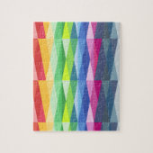 Moderne geometrische vormen regenboogpatronen legpuzzel (Verticaal)