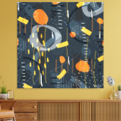 Moderne geometrische vormen Samenstelling Abstract Canvas Afdruk (Insitu (Woonkamer))
