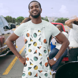 Moderne geometrische vormen schort