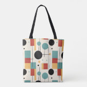 Moderne geometrische vormen tote bag (Achterkant)