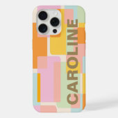 Moderne geometrische vormen van pasta's op maat iPhone hoesje (Achterkant)