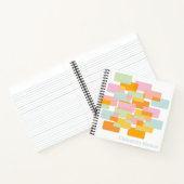 Moderne geometrische vormen van pasta's op maat notitieboek (Binnen)