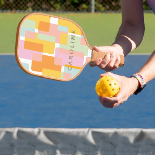 Moderne geometrische vormen van pasta's op maat pickleball paddle