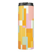 Moderne geometrische vormen van pasta's op maat thermosbeker (Achterkant)