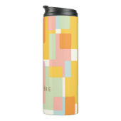 Moderne geometrische vormen van pasta's op maat thermosbeker (Geroteerd rechts)