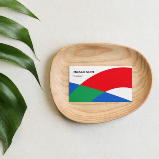 Moderne geometrische vormen visitekaartje