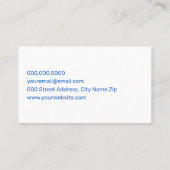 Moderne geometrische vormen visitekaartje (Achterkant)