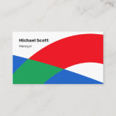 Moderne geometrische vormen visitekaartje (Voorkant)