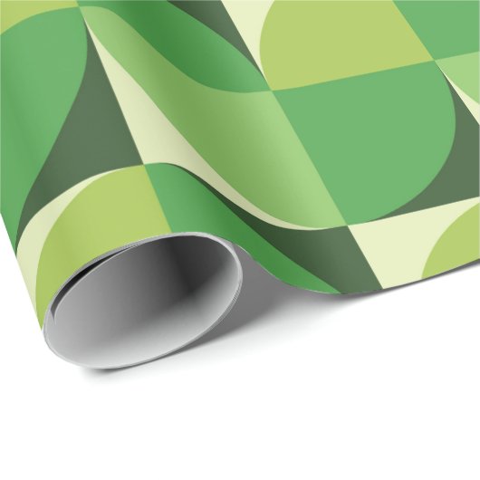 Moderne geometrische vormgeving in de midden eeuw  cadeaupapier (Rol Hoek)