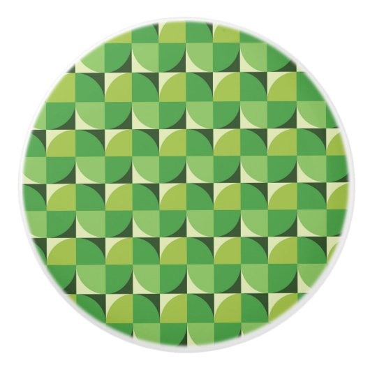 Moderne geometrische vormgeving in de midden eeuw  keramische knop (Voorkant)