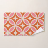 Moderne geometrische vormgeving van de midden-eeuw bad handdoek (Handdoek)