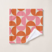 Moderne geometrische vormgeving van de midden-eeuw bad handdoek (Wasdoekje)