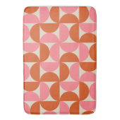 Moderne geometrische vormgeving van de midden-eeuw badmat (Voorkant Verticaal)