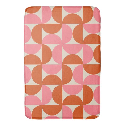 Moderne geometrische vormgeving van de midden-eeuw badmat (Voorkant Verticaal)