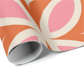 Moderne geometrische vormgeving van de midden-eeuw cadeaupapier (Rol Hoek)