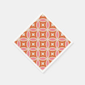 Moderne geometrische vormgeving van de midden-eeuw servet (Hoek)