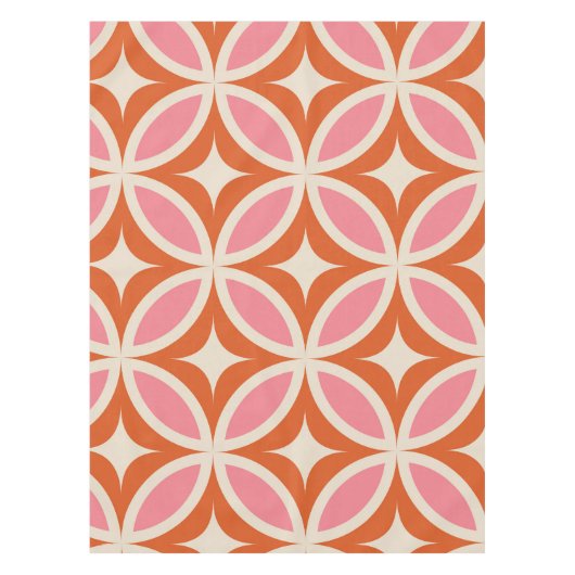 Moderne geometrische vormgeving van de midden-eeuw tafelkleed (Voorkant)