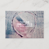 Moderne geometrische vormgeving van glas en verf visitekaartje (Voorkant)