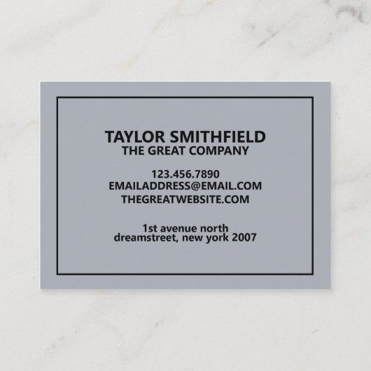 Moderne geometrische vormgeving van glas en verf visitekaartje (Achterkant)