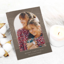 Moderne Geometrische Vrolijke Kerstmis Foto Kerstm