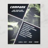 Moderne geometrische wasmachine en details flyer (Voorkant)