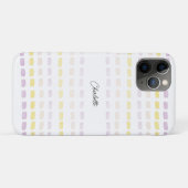 Moderne Geometrische Waterverf Monogrammen Case-Mate iPhone Case (Achterkant (horizontaal))