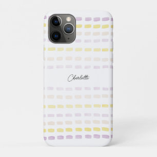 Moderne Geometrische Waterverf Monogrammen Case-Mate iPhone Case