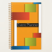 Moderne Geometrische Wekelijkse & Maandelijkse Pla Planner (Voorkant)