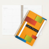 Moderne Geometrische Wekelijkse & Maandelijkse Pla Planner (Display)