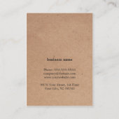 Moderne Geometrische Wit Sinaasappel Kraft Consult Visitekaartje (Achterkant)