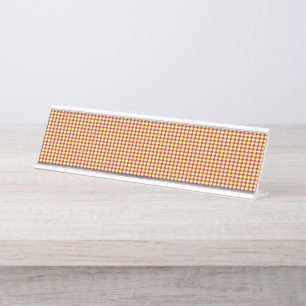Moderne geometrische zakelijke patroon bureau naambordje
