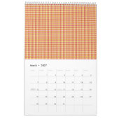 Moderne geometrische zakelijke patroon kalender (Mar 2027)