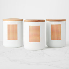 Moderne geometrische zakelijke patroon voedselcontainer etiket