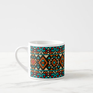 Moderne geometrische Zuidwest-stijl Espresso Kop
