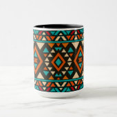 Moderne geometrische Zuidwest-stijl Mok (Midden)