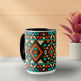 Moderne geometrische Zuidwest-stijl Mok