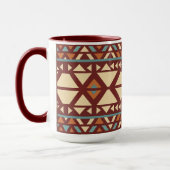 Moderne geometrische Zuidwest-stijl mok (Links)