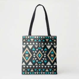 Moderne geometrische Zuidwest-stijl Tote Bag