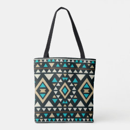 Moderne geometrische Zuidwest-stijl Tote Bag