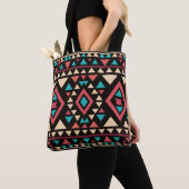 Moderne geometrische Zuidwest-stijl Tote Bag (Dichtbij)