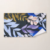 Moderne Geometrische Zwart & Wit Badhanddoek Set Bad Handdoek (Handdoek)