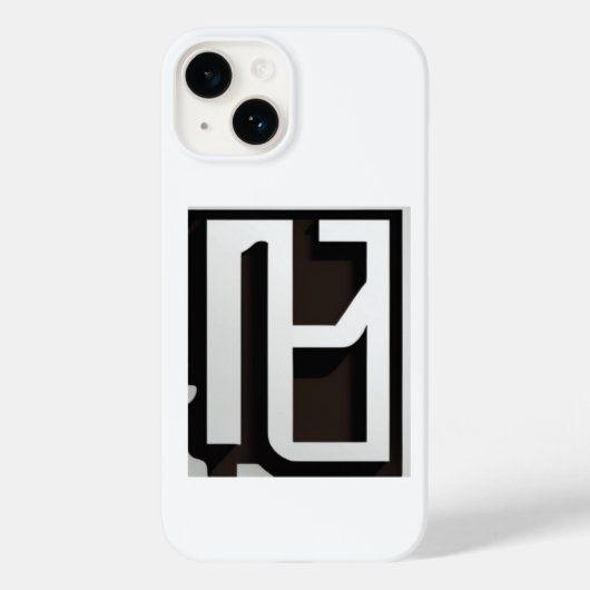 Moderne geometrische zwart-witte telefoonhoes Case-Mate iPhone case (Achterkant)