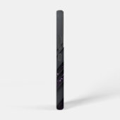 Moderne geometrische zwarte glitter samsung galaxy hoesje (Rechterkant)