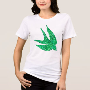 Moderne Geometrische Zwwaluw Tri-Blend Shirt