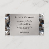 Moderne Geometry Architecture Visitekaartje (Achterkant)