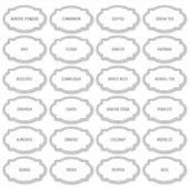 Moderne Gepersonaliseerd keukenetiket voor keukens Sticker (Voorkant)