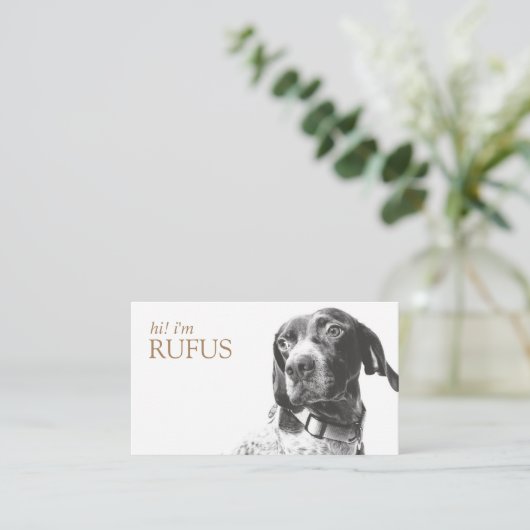 Moderne Gepersonaliseerd voeg Uw Zaken van de Code Visitekaartje (Staand voorkant)