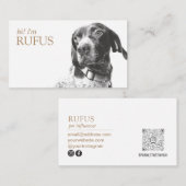 Moderne Gepersonaliseerd voeg Uw Zaken van de Code Visitekaartje (Voorkant / Achterkant)